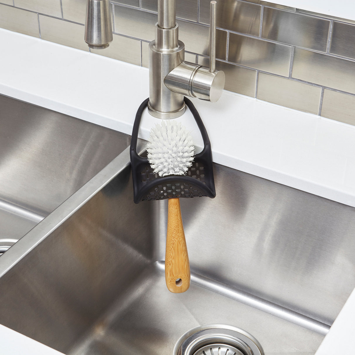 Kitchen Sink Sponge Holder Faucet Caddy - Silicone Dish Sponge Holder for  Kitchen Sink Caddy Sponge Holder Sink Faucet - Kitchen Organizers and